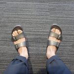 雨に濡れても大丈夫なビルケンサンダル