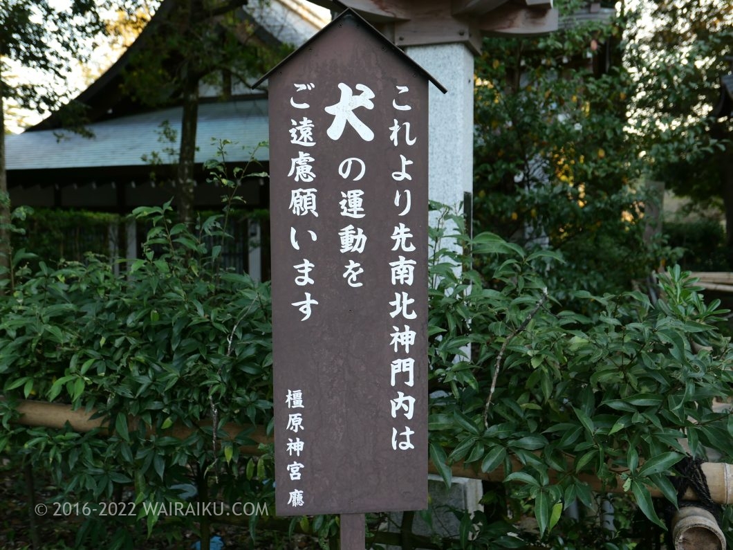 橿原神宮 犬連れ