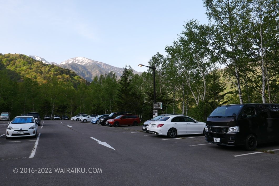 上高地 あかんだな駐車場