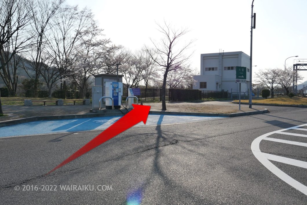 名神高速道路　下り　ドッグラン　菩提寺PA