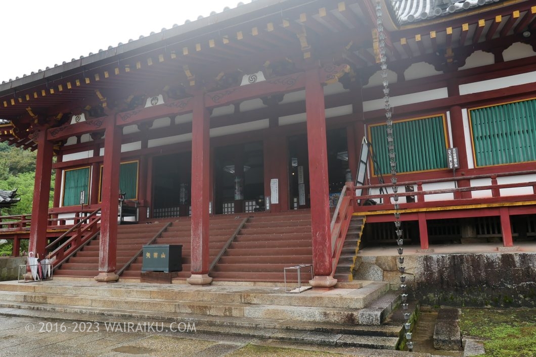 矢田寺 犬 あじさい
