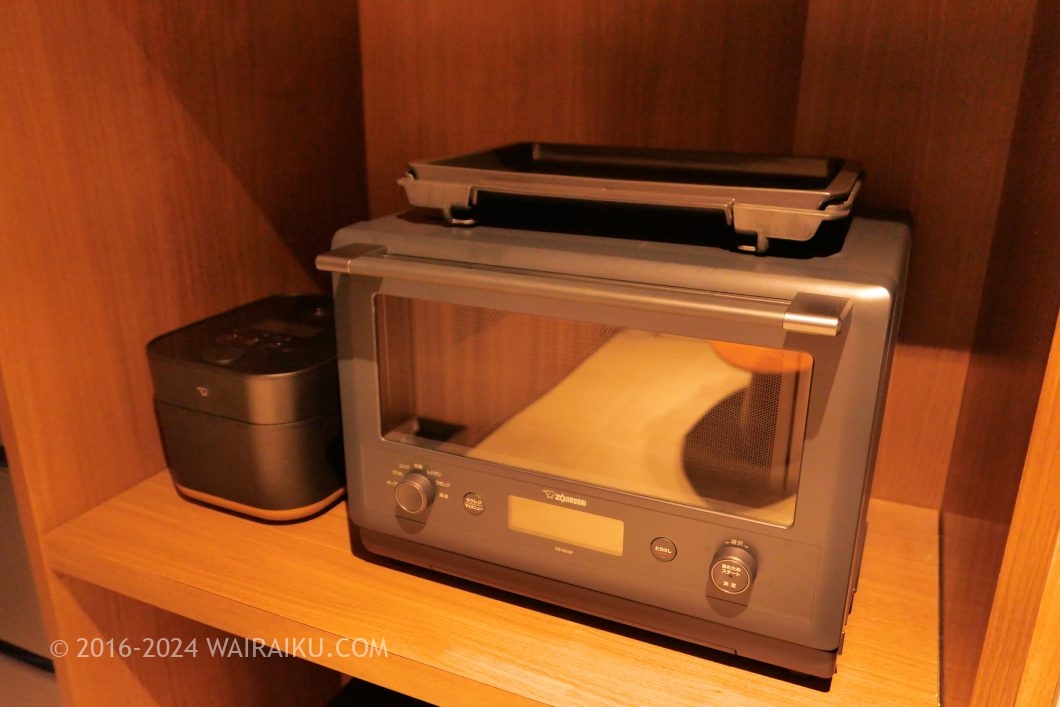 Rakuten STAY TERRACE 箱根小涌谷 ペットフレンドリールーム オーブンレンジと炊飯器